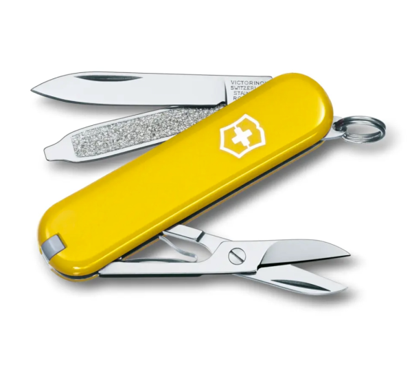 Victorinox Classic SD 58 mm Ansicht mit allen Funktionen